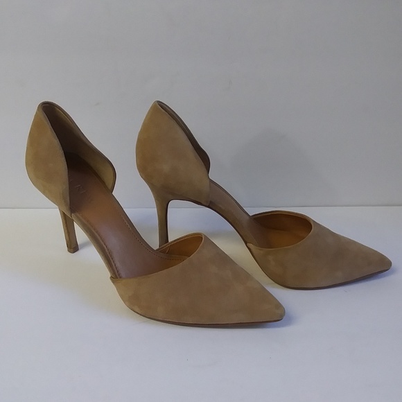 J. Crew Shoes - J. Crew Tan Suede Leather Point Toe Heels